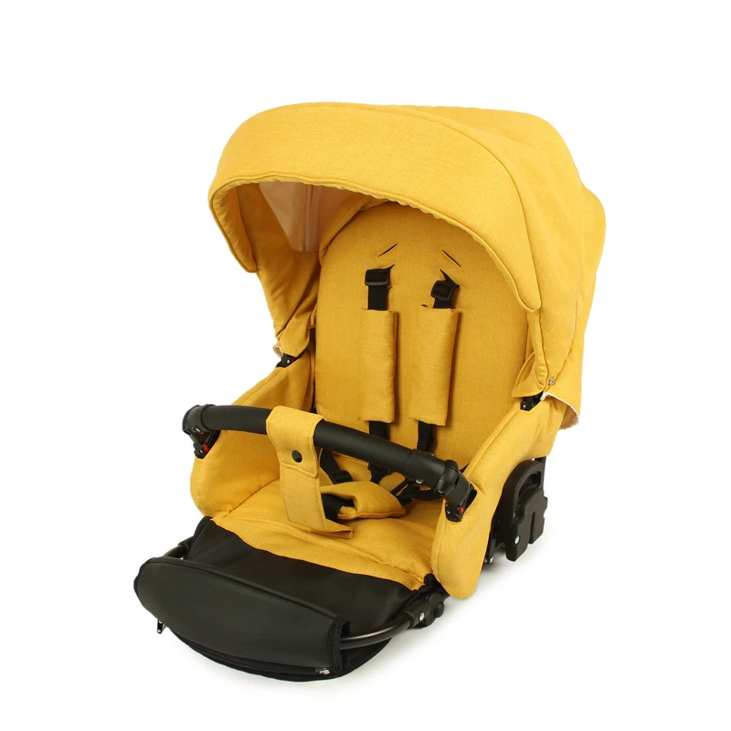 Бебешка количка Baby Giggle, Broco, 2в1, 09 Жълт